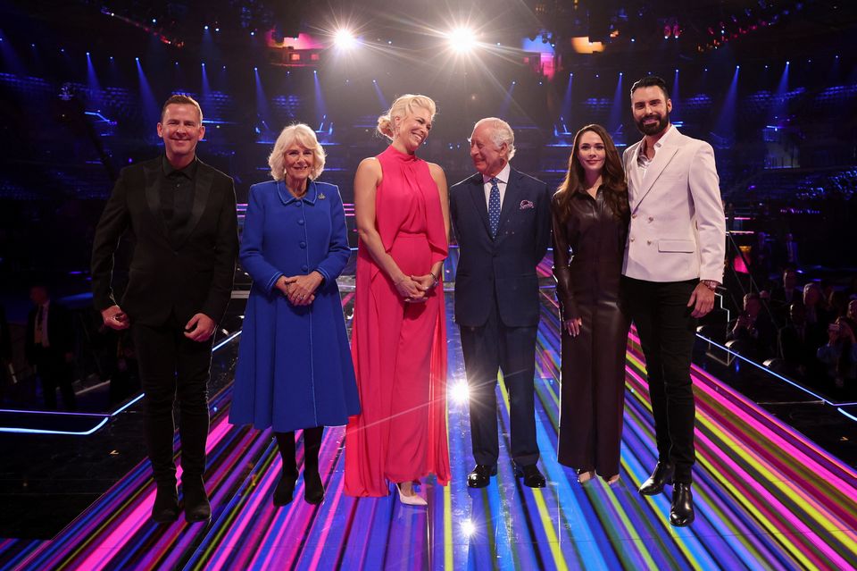 Julia Sanina was among the presenters who recently met the King and Queen (Phil Noble/PA)