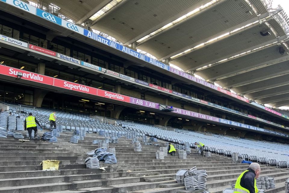 Rénovations à Croke Park.  Image : GAA