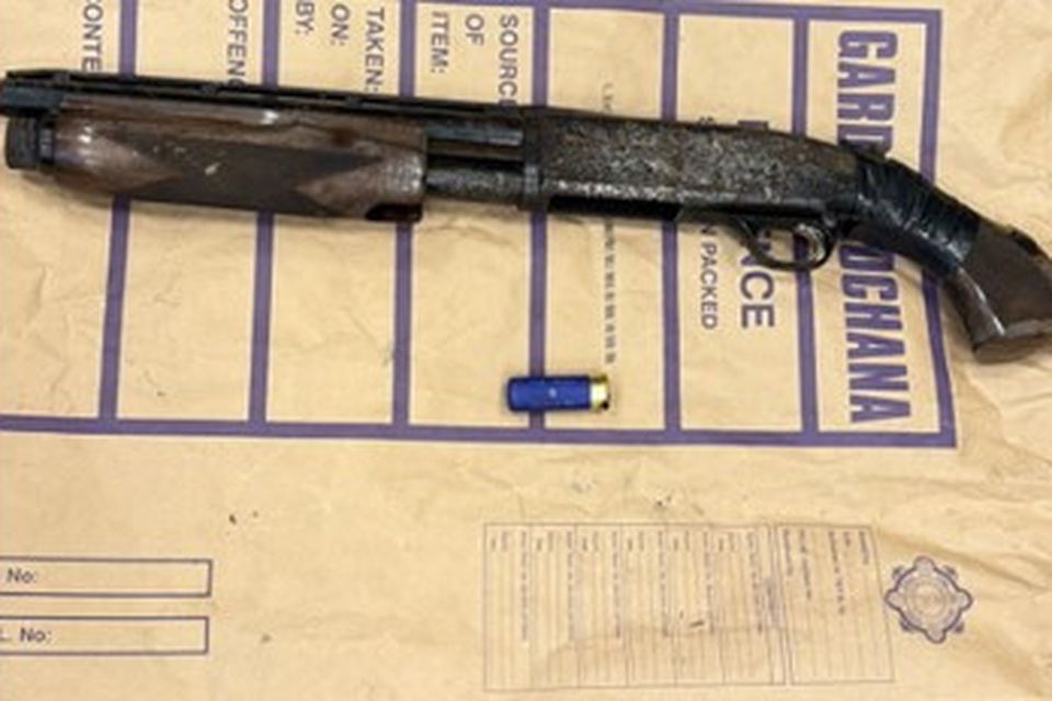 The shotgun seized by Gardaí.