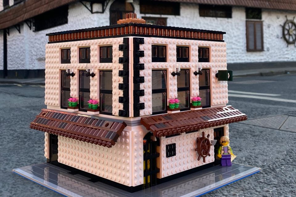 The Hacienda pub in real life and in Lego