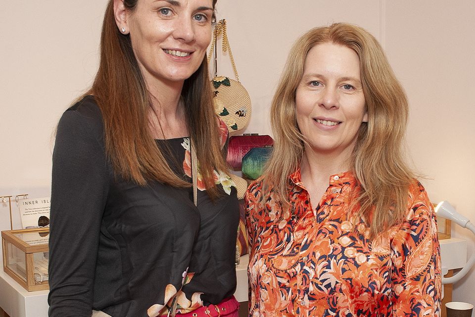 Sylvia Wadding and Elaine Gregan attended the Networking event in Lu & Mol Jewellery shop in Gorey. Pic: Jim Campbell.