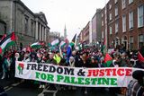 thumbnail: Protesters from the Ireland-Palestine Solidarity Campaign during a march in O'Connell Street, Dublin. Photo: Brian Lawless/PA Wire