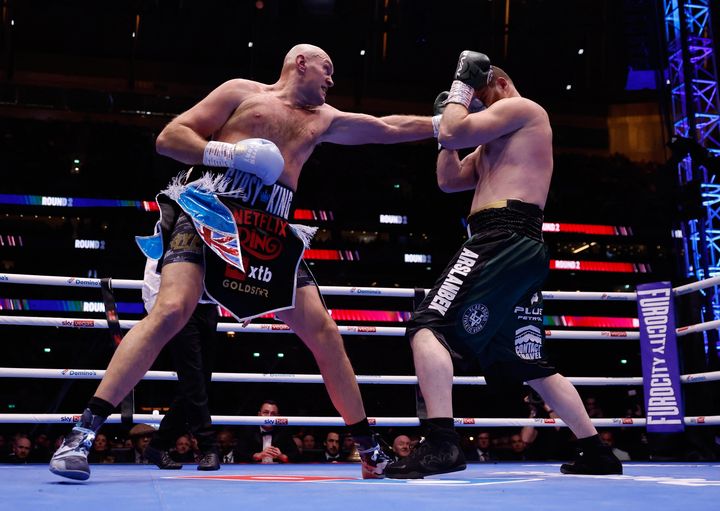 Tyson Fury claims victory by unanimous decision in comeback fight – then lays down challenge to Anthony Joshua