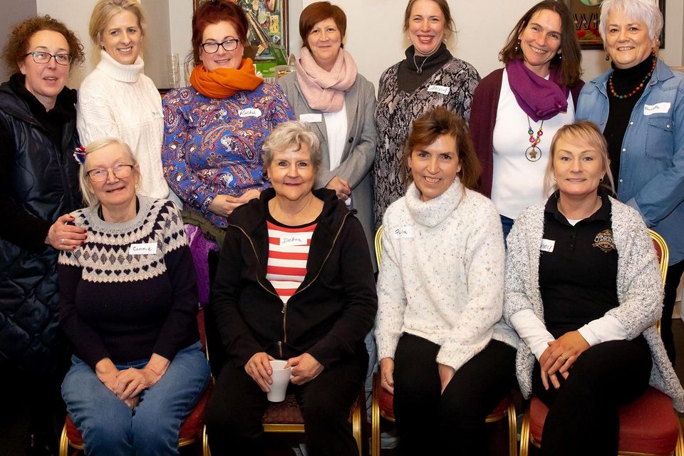 New Ross Women's shed Afternoon tea in Spider O'Brien's for International Women's Day. Organising committee with Enid Woolmington from WLD. Photo; Mary Browne
