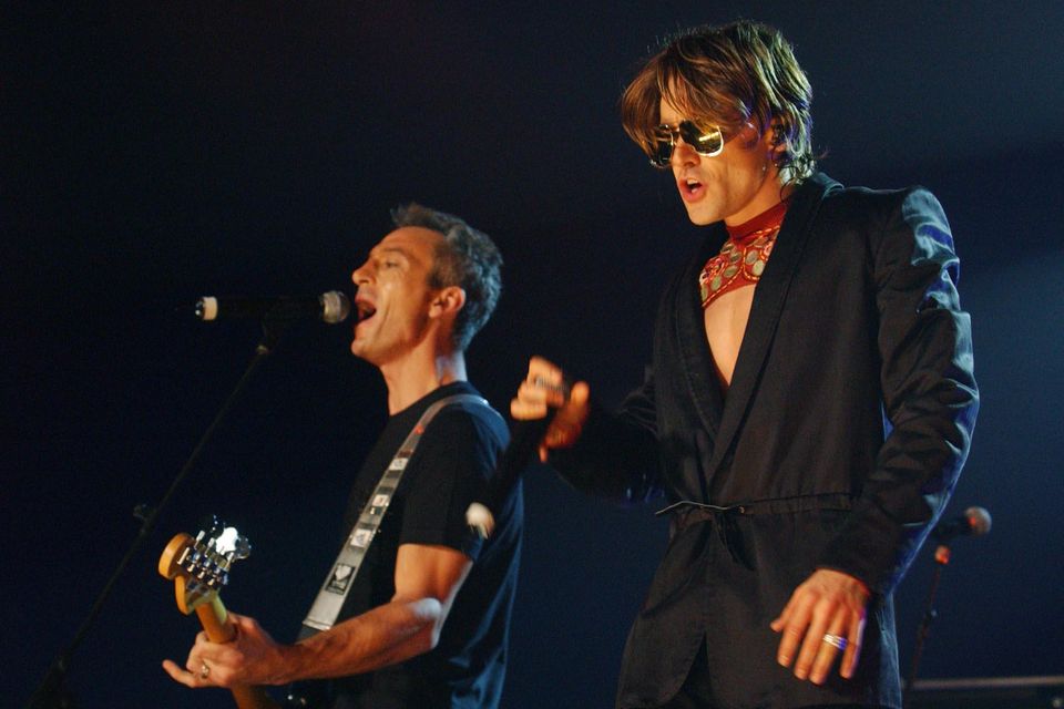 Frankie Goes To Hollywood, with new Ryan Malloy (right) perform during a charity concert, to celebrate the career of music producer Trevor Horn. (Andy Butterton/PA)