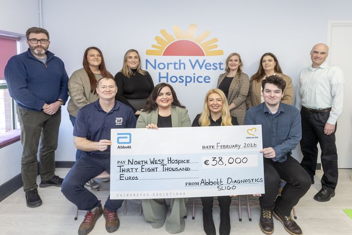 Abbott employees raise €38,000 for North West Hospice