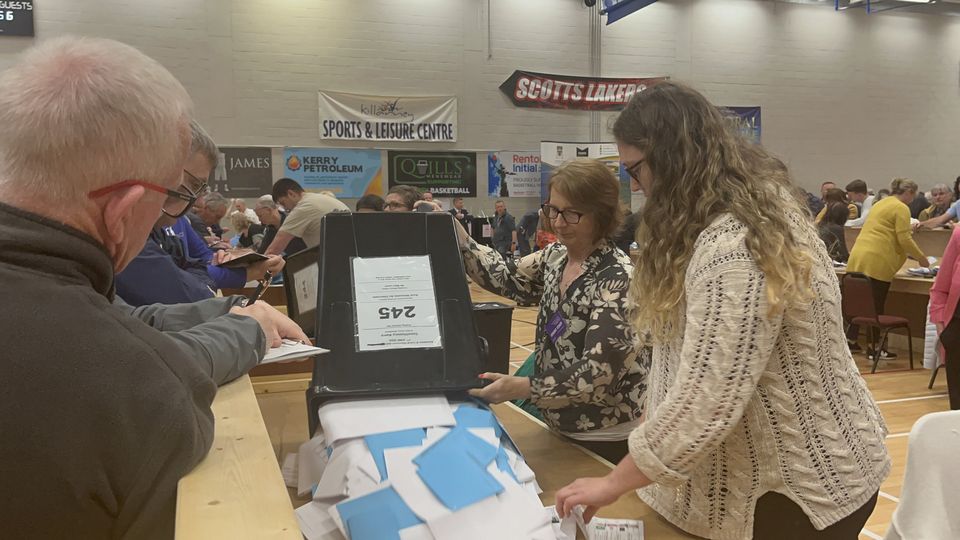 Ballot boxes are now open in Killarney Sports and Leisure Centre and tallying has begun