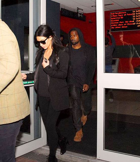 Kim Kardashian enjoyed a cinema date with new hubby Kanye West during their Irish honeymoon