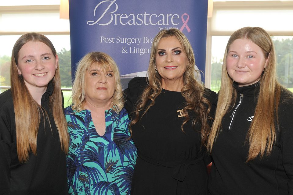 Caoimhe Doherty, Karen Finnegan, Alison McCabe and Emma McCabe at the Fashion Show in Dundalk Golf Club in aid of The North Louth Hospice. Photo: Aidan Dullaghan/Newspics