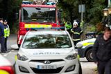 thumbnail: Gardai and fire services at the scene of the tragic fire at Glenamuck Road, Carrickmines, this morning. Photo: Tony Gavin.