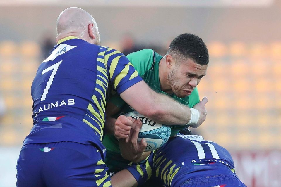 Connacht's Adam Byrne in action against Zebre. Photo: Massimiliano Carnabuci/Sportsfile