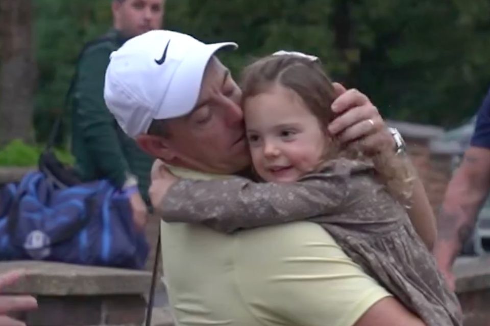 Rory and his daughter Poppy (Photo: @DPWorldTour)