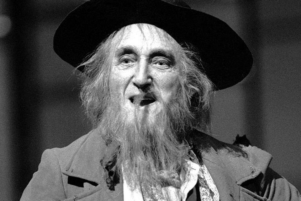 Ron Moody as Fagin in a reprise of the role in 1985