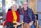 thumbnail: Theresa Roche and Mike Cronin at the volunteer celebration in the Ard Chúram Day Care Centre on Wednesday.