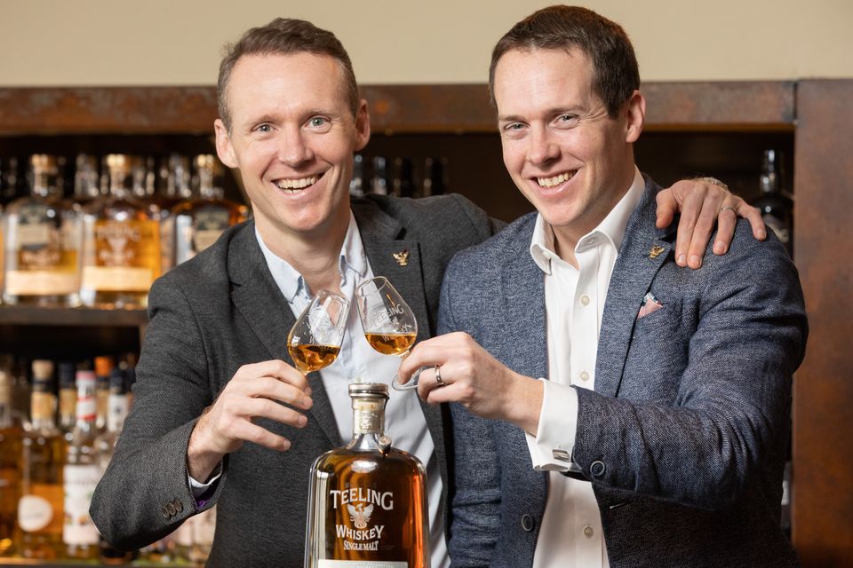 Toast to success - Teeling Whiskey is officially world’s best as its 24-Year-Old-Single Malt 
Pictured (L-R): Jack Teeling, founder and MD, Teeling Whiskey; and  Stephen Teeling, sales and marketing director, Teeling Whiskey .