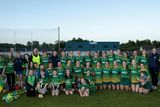 thumbnail: The Knockananna Senior camogie team with supporters after their league final win over Bray Emmets. 