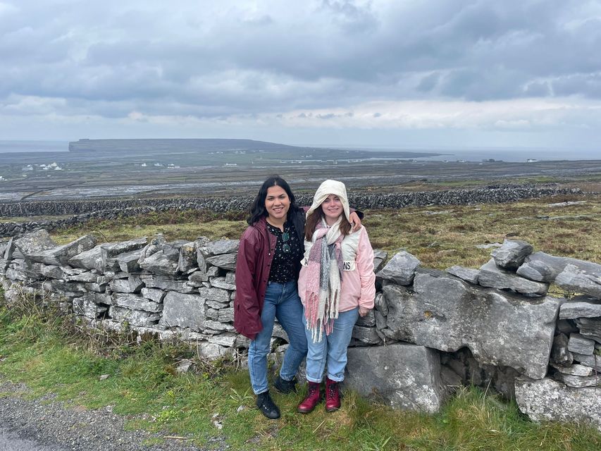 Azmia Riaz and a friend during the Off Road Experience