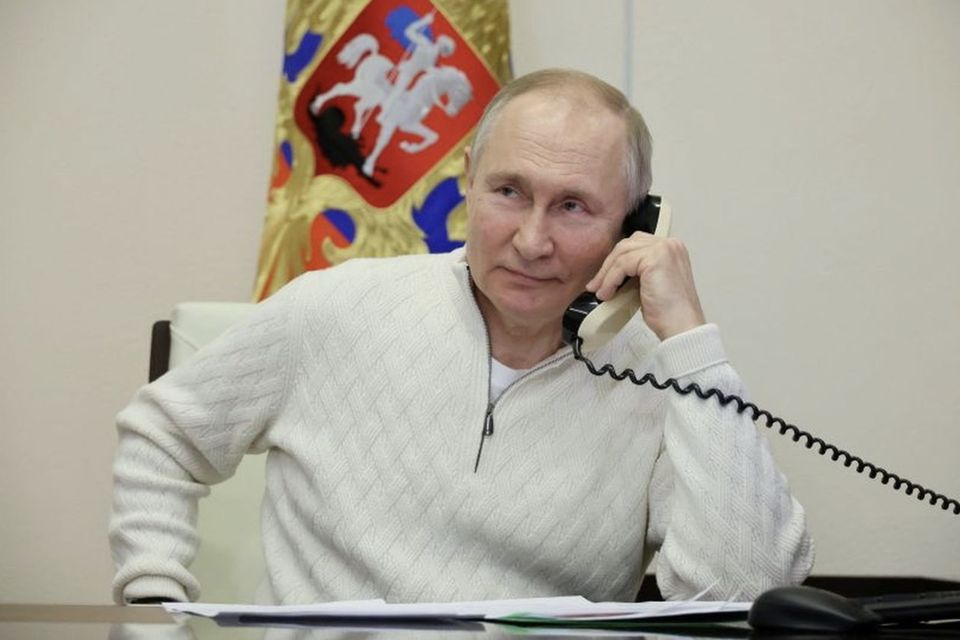 Russian president Vladimir Putin has been accused of spreading misinformation