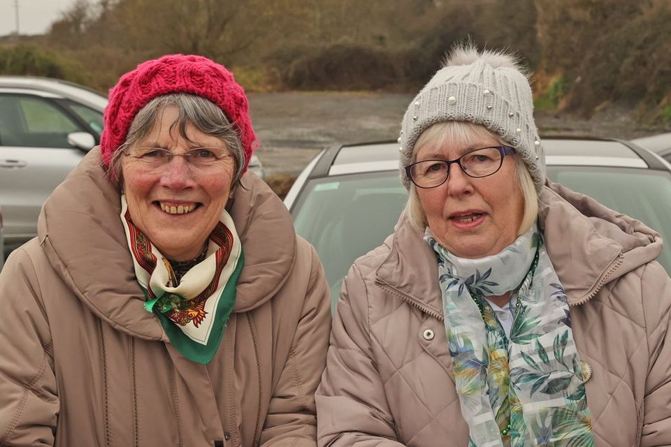Frances and Patricia Roche enjoying the parade in Fethard on Sea.