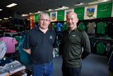 thumbnail: Brothers Roland and Steve Gleeson, Gleeson Sports Scene at the Shop in Limerick last week. Photo: Eamon Ward