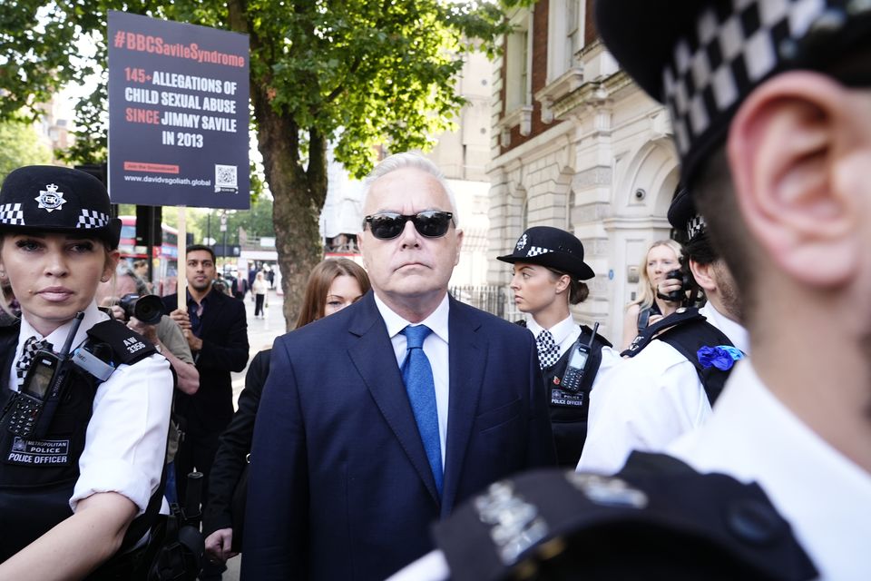 Huw Edwards arriving at Westminster Magistrates’ Court (Aaron Chown/PA)