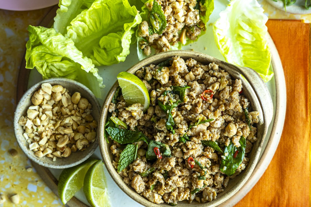 Donal Skehan s Thai Basil Chicken Lettuce Cups Irish Independent