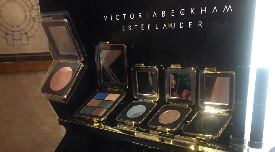 Victoria Beckham's new makeup range with Estee Lauder. Picture: Bairbre Power