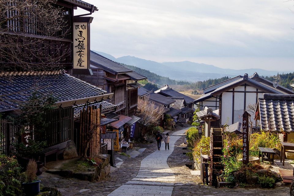 The old post town of Magome on the Nakasendo Trail. Photo: Nagano Tourism Organization