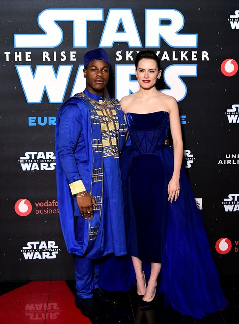John Boyega and Daisy Ridley attending the Star Wars: The Rise Of Skywalker premiere (Ian West/PA)