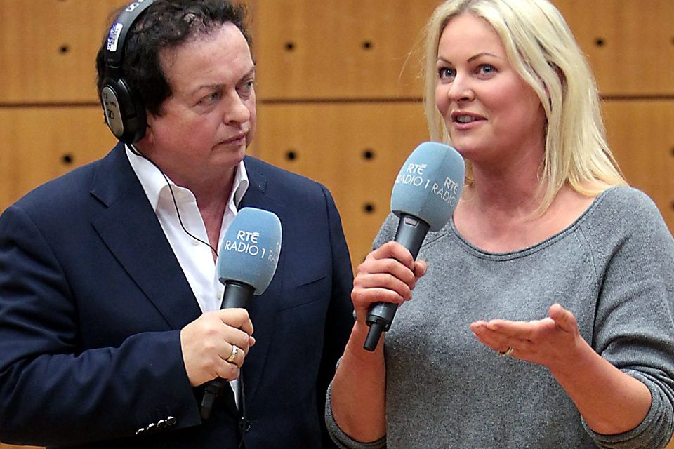 Marty Morrissey and Amanda Brunker pictured at Rte Radio Studios for Marty's Party. Picture Brian McEvoy
