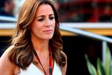 thumbnail: Sky Sports F1 Natalie Pinkham works in the paddock after practice for the Spanish Formula One Grand Prix at Circuit de Catalunya on May 8, 2015 in Montmelo, Spain.  (Photo by Mark Thompson/Getty Images)