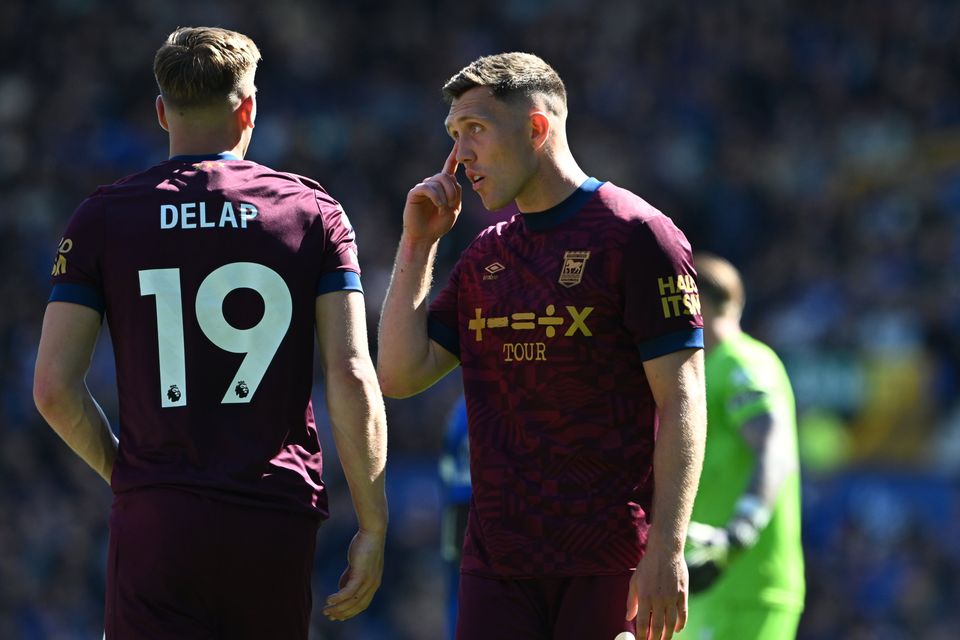 Dara O'Shea is determined to get Ipswich Town back to the Premier League. Photo: Getty