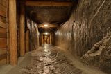thumbnail: Wieliczka Salt Mine, near Krakow. One of the many miners' tunnels. PA Photo/Handout.