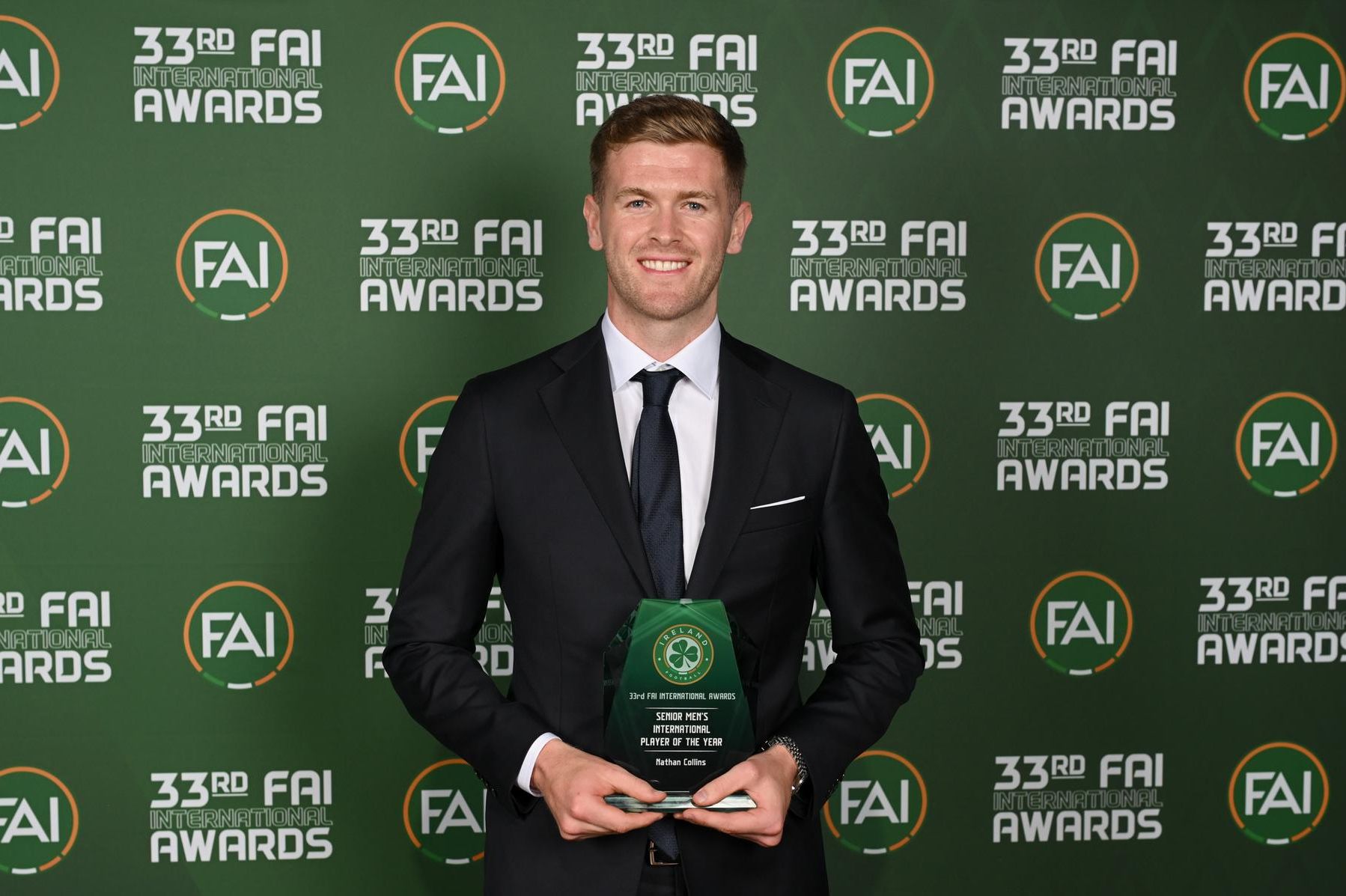 Nathan Collins wins FAI Men’s Player of the Year award as Evan Ferguson takes home young player prize
