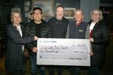 thumbnail: Michael Kehoe, River's Edge, Bunclody (centre), presenting a cheque for €1,000 to Bunclody Tidy Towns with (from left) Kathleen Furlong, Wade Freeman, Michael Kehoe, Anne Murry and Ger O'Muiri.