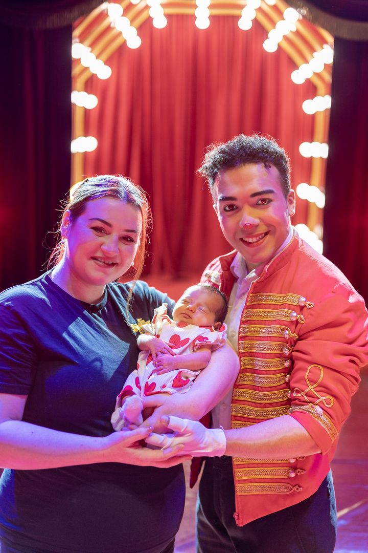 Roll up, roll up – circus clown welcomes first baby during tour of Ireland