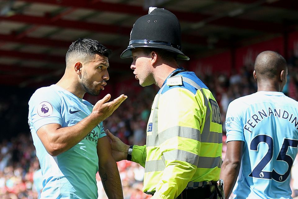 An assault allegation made by a Bournemouth steward against Manchester City striker Sergio Aguero has been withdrawn