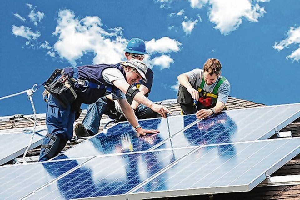 Through the roof: Interest in installing solar has soared, requiring a near doubling of the funding for solar panel grants for 2020. Photo: Steve Humphreys