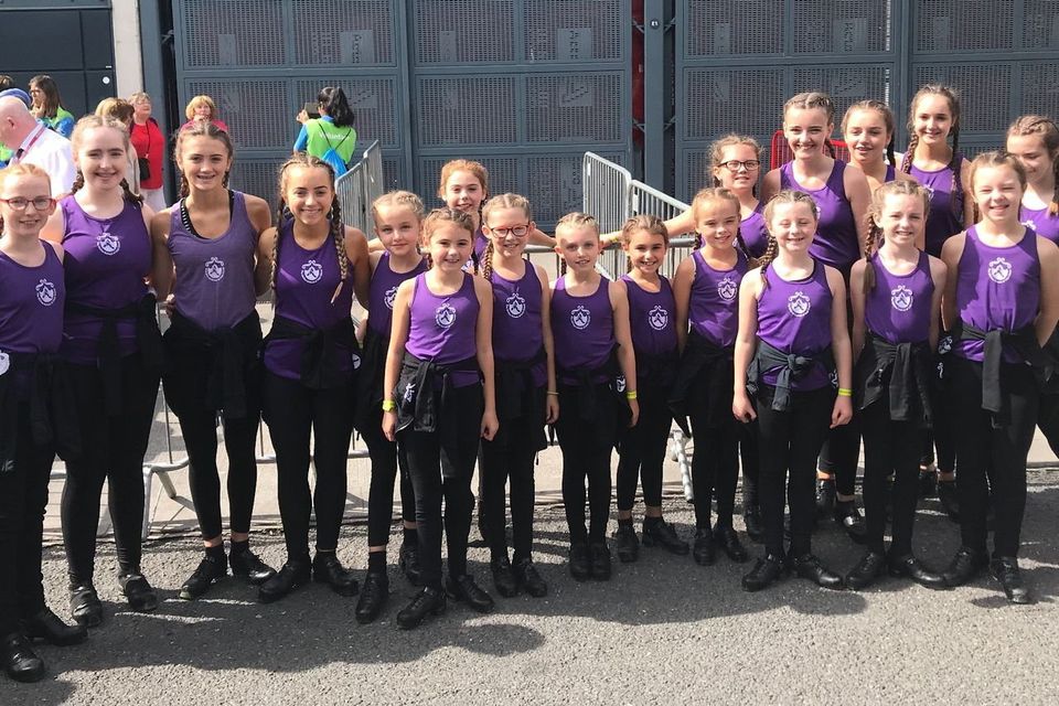Dancers from the McGee School of Irish Dancing who performed for Pope Francis during the Festival of Families in Croke Park