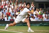 thumbnail: Spanish tennis star Carlos Alcaraz, above, during last year's Wimbledon final win against Novak Djokovic, is one of the athletes on its books