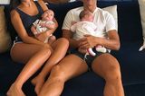 thumbnail: Cristiano Ronaldo with his son Cristiano Jr and twins Mateo and Eva