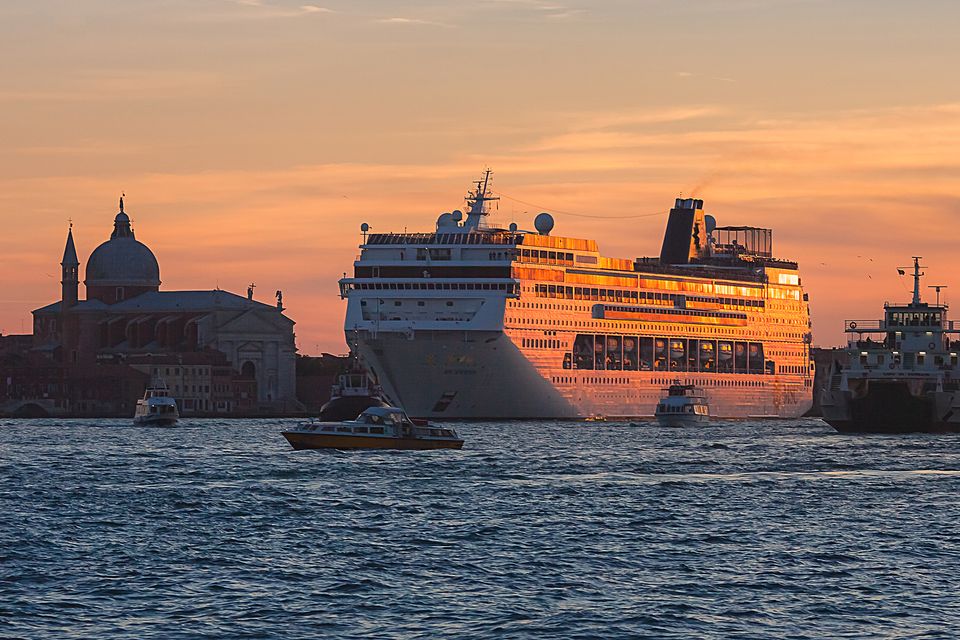 A cruise ship in the Giudecca canal in Venice. Photo: Deposit