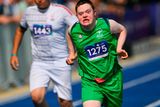 thumbnail: 21 June 2023; Team Ireland's Ryan Griffin, 1275, a member of Skellig Stars Special Olympics Club, from Waterville, Kerry, during the 100m quarter finals on day five of the World Special Olympic Games 2023 at the Hanns-Braun-Stadion, in the Olympiapark, Berlin, Germany. Photo by Ray McManus/Sportsfile