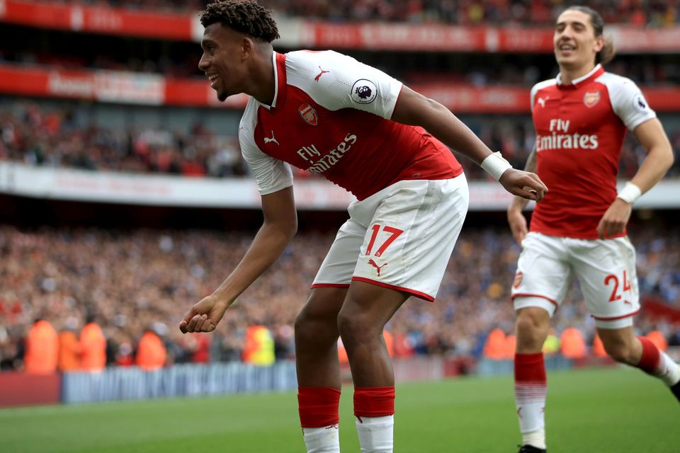 Alex Iwobi finished a fine move for Arsenal's second