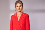 thumbnail: Kate Cooper jacket with satin collar €190 and wide leg trousers €98