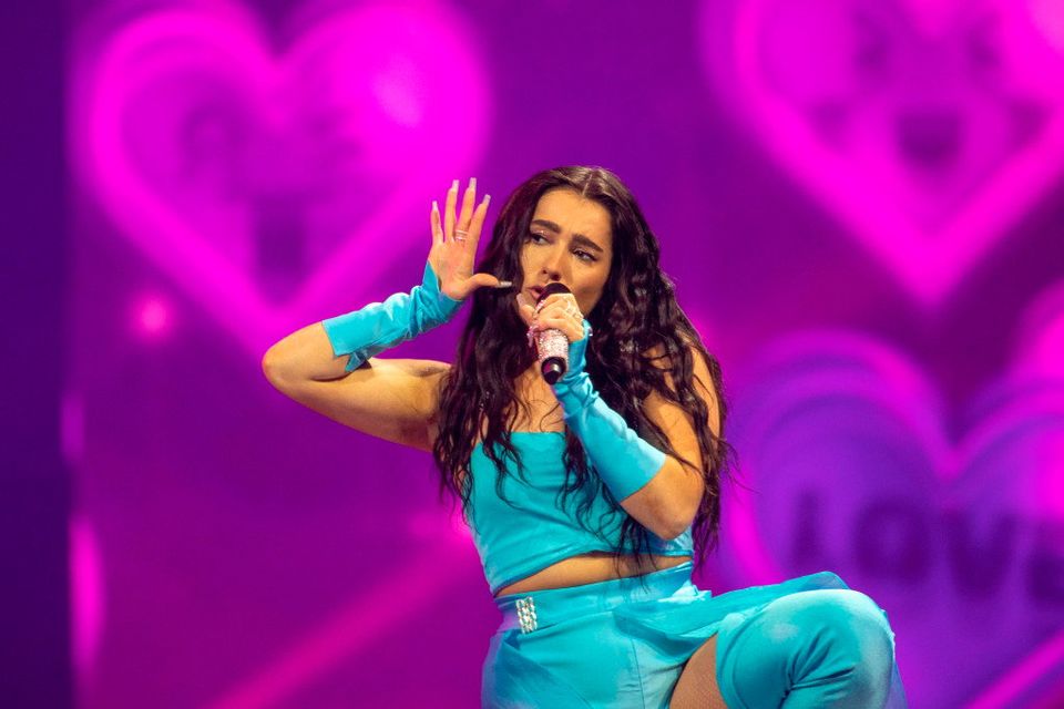 Brooke Scullion performing at the Eurovision Song Contest last year