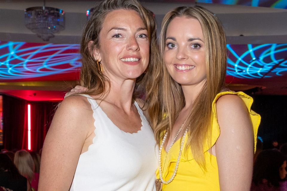 Ann Thompson and Sarah Hutch at Strictly Come Dancing for Tiglin, at the Parkview Hotel, Newtownmountkennedy.