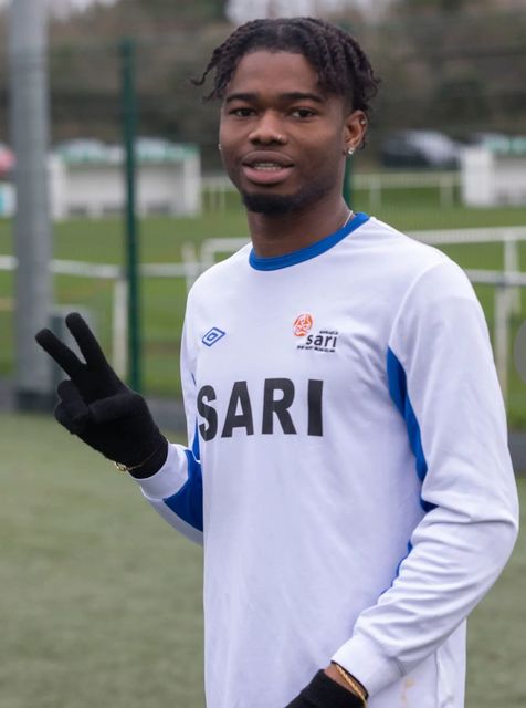 Emmanuel is a keen footballer and has lined out in several 'anti-racism' games in recent years