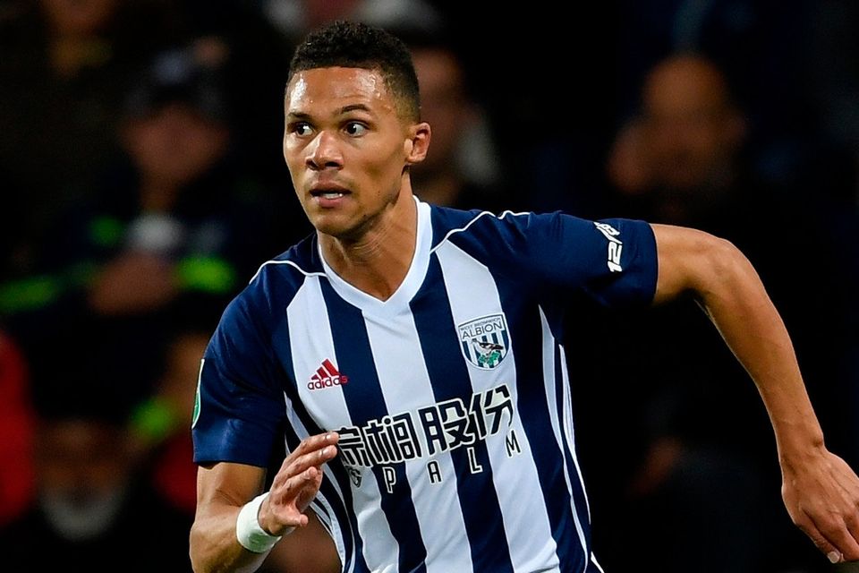 Kieran Gibbs returns to the Emirates tonight in the colours of West Brom. Photo by Ross Kinnaird/Getty Images