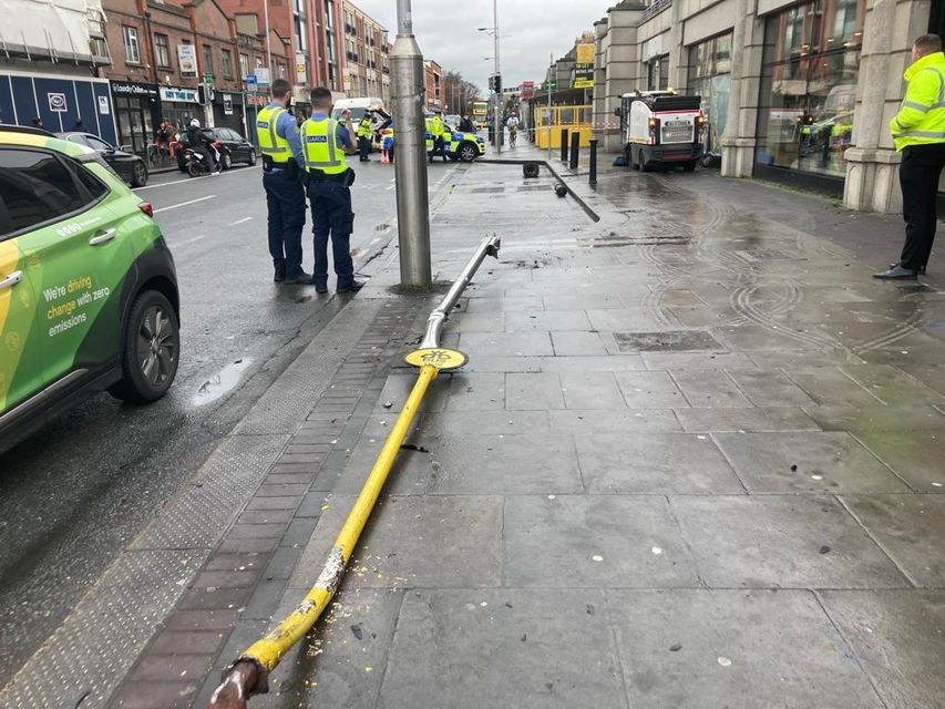 The collision occurred this morning on Lower Rathmines Road